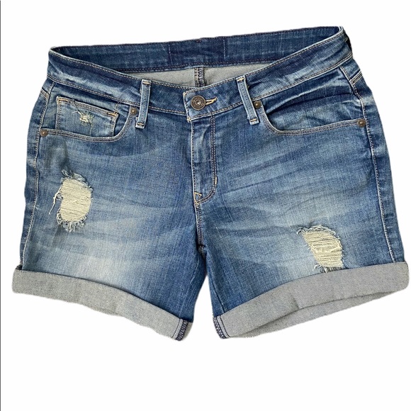 G by Guess Pants - G by Guess Distressed Boyfriend Cuffed Shorts
